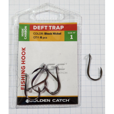 Гачки для риболовлі Golden Catch Deft Trap № 1