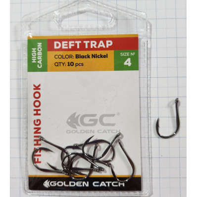 Гачки для риболовлі Golden Catch Deft Trap № 4