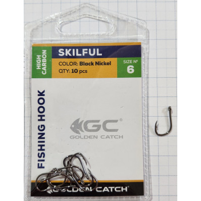 Гачки для риболовлі Golden Catch Skilful № 6