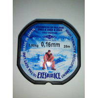 Леска Mikado Eyes Blue Ice 0,16mm (25 м) - 3.8 кг
